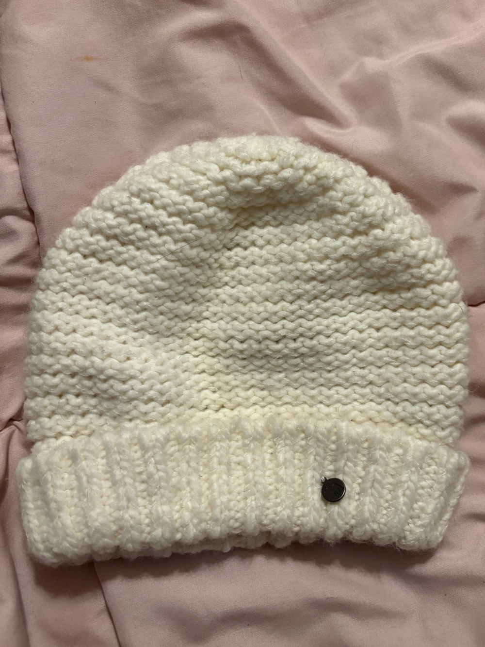 abercrombie Kids Cream Knit Beanie Hat